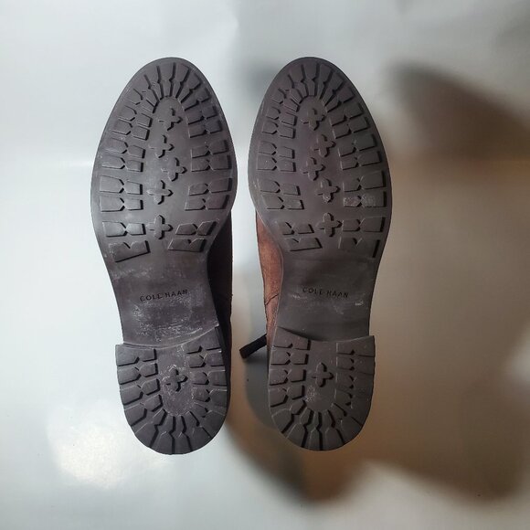 Cole Haan Size 7.5 Women’s Waterproof Indiana Chestnut Suede Ankle Booties - Picture 4 of 9